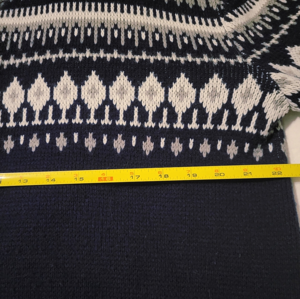 Vintage Amana Woolen Mills Cardigan Sweater Womens Large Fair Isle - Picture 7 of 10